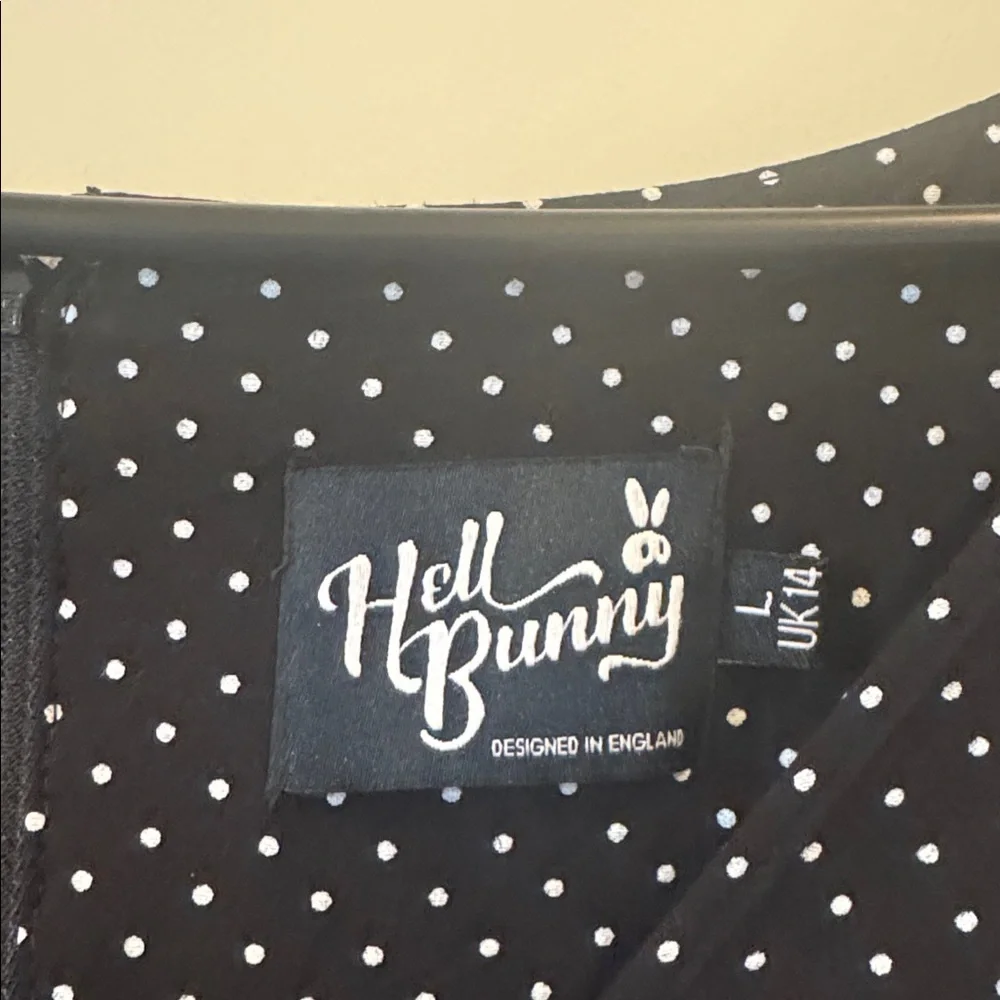 Hell Bunny Polka Dot Midi Dress - Picture 2 of 6